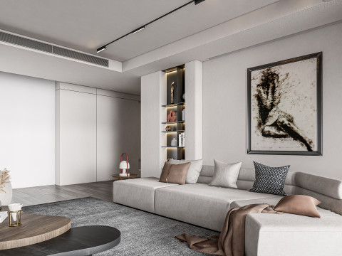 Living room interior scene 22 3D-Modell