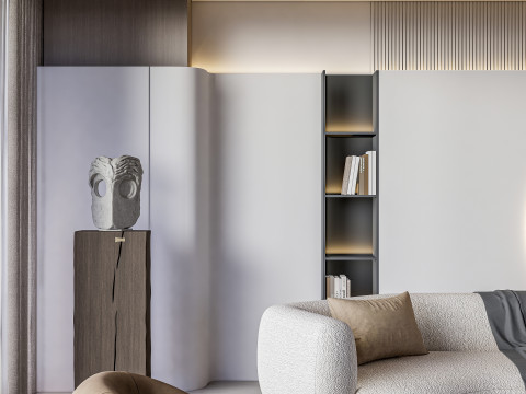 Living room interior scene 23 3D Model