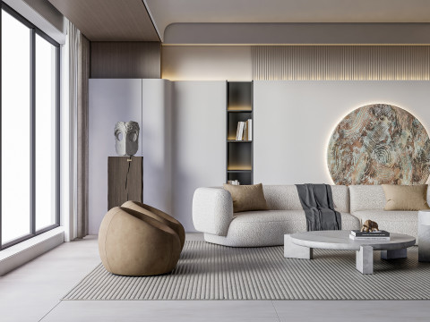Living room interior scene 23 3D Model