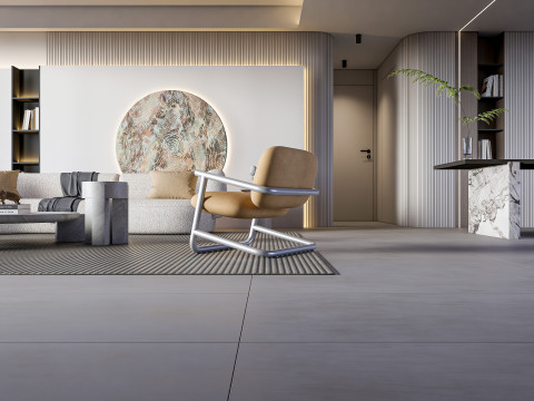 Living room interior scene 23 3D Model