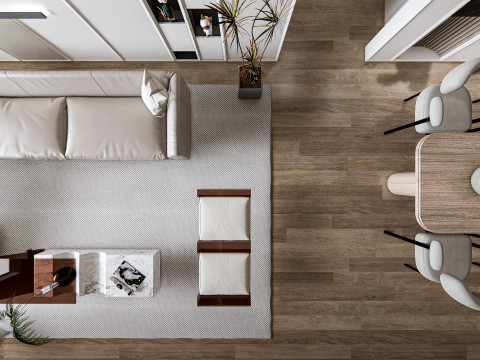 Living room interior scene 24 Model 3D
