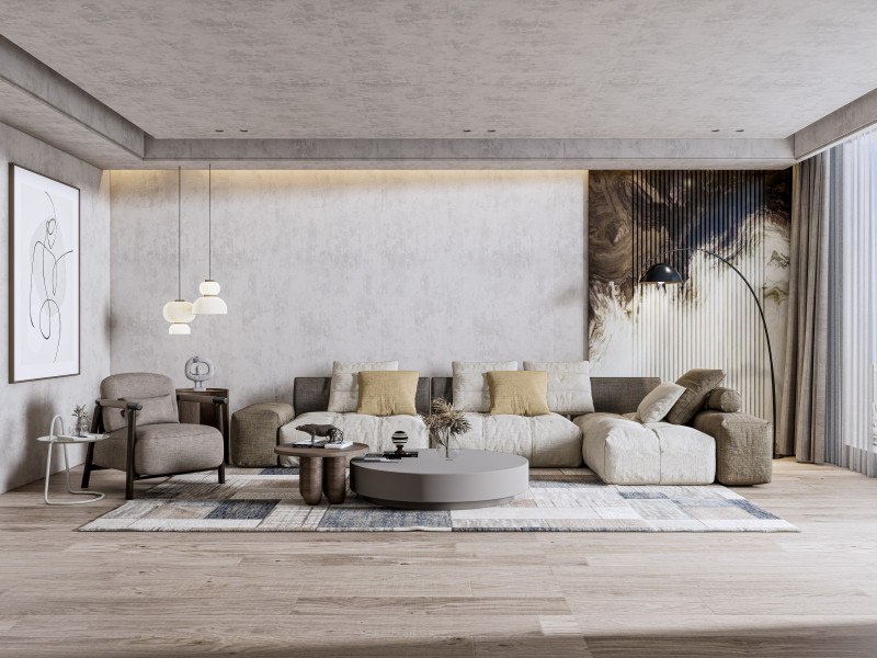 Living room interior scene 25 Modelo 3D .c4d .max .obj .3ds .fbx .stl .blend 