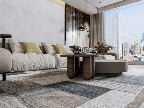 Living room interior scene 25 Modelo 3D