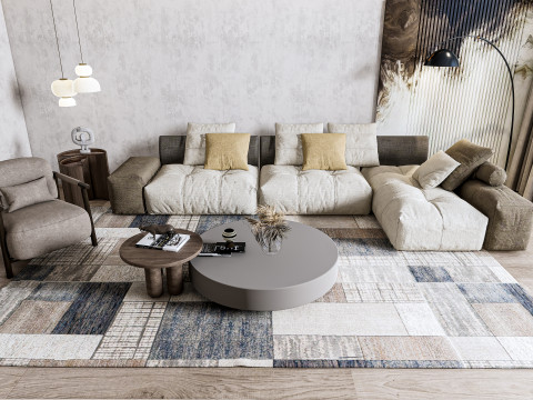 Living room interior scene 25 Modelo 3D