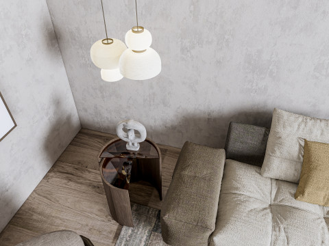 Living room interior scene 25 Modelo 3D