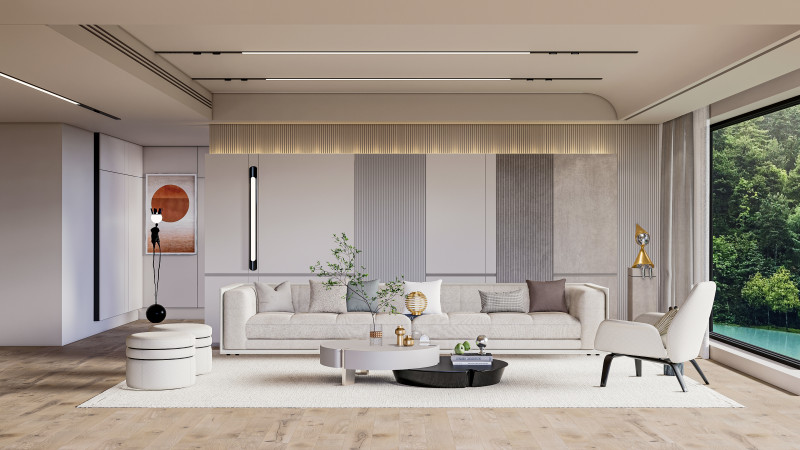 Living room interior scene 26 Modèle 3D .c4d .max .obj .3ds .fbx .stl .blend 