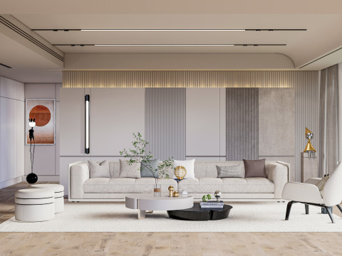 Living room interior scene 26 3Dモデル