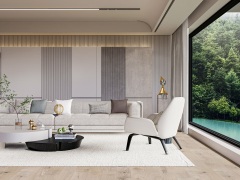 Living room interior scene 26 Modèle 3D