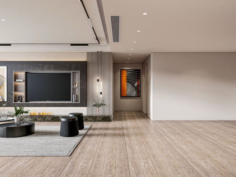 Living room interior scene 27 3D Model