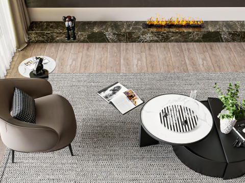 Living room interior scene 27 3D Model