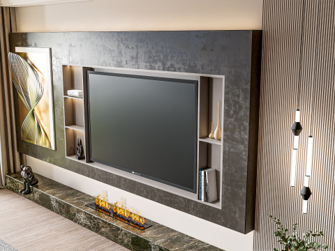 Living room interior scene 27 3D Model
