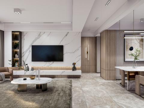 Living room interior scene 28 3Dモデル