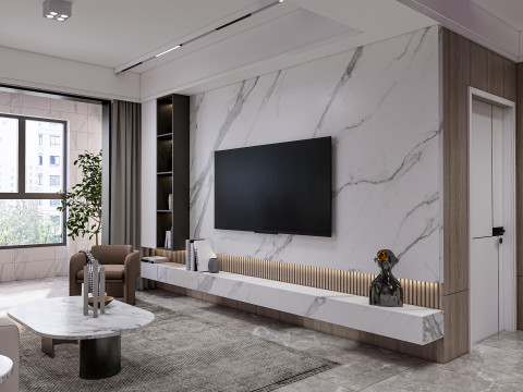 Living room interior scene 28 3D 모델