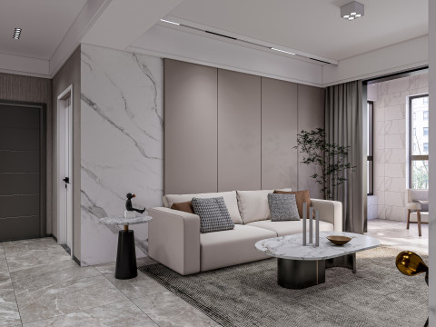 Living room interior scene 28 3D 모델