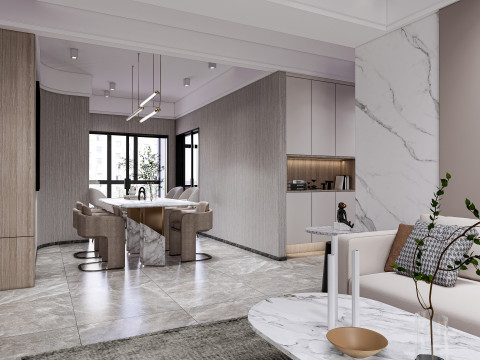 Living room interior scene 28 3D 모델