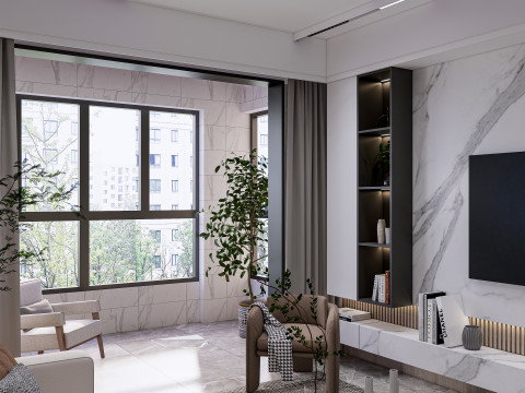 Living room interior scene 28 3D 모델