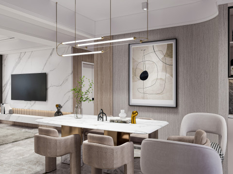 Living room interior scene 28 3D 모델