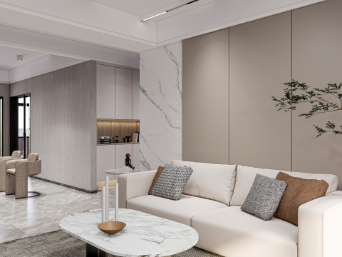 Living room interior scene 28 3D 모델