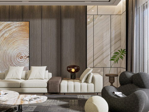 Living room interior scene 29 3Dモデル
