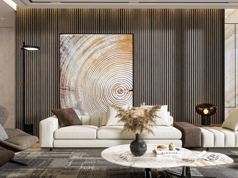 Living room interior scene 29 3Dモデル