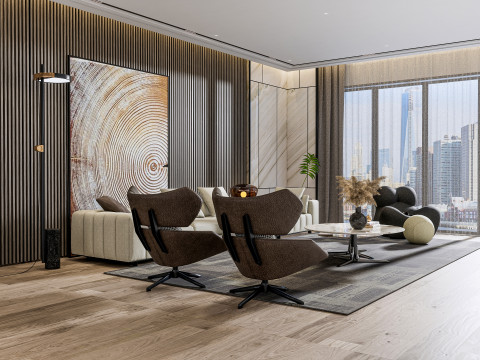 Living room interior scene 29 3Dモデル