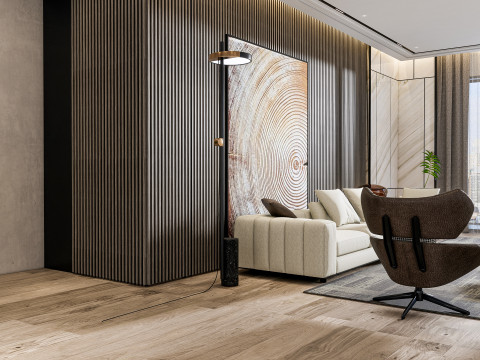 Living room interior scene 29 3Dモデル