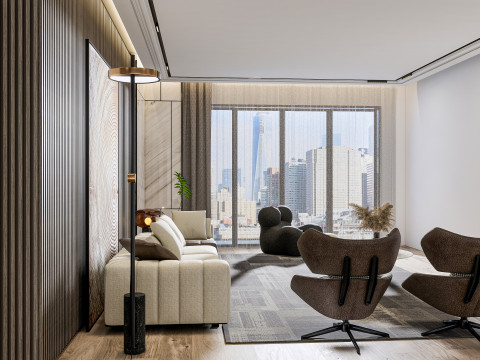 Living room interior scene 29 3Dモデル