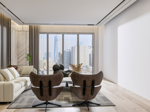 Living room interior scene 29 3Dモデル