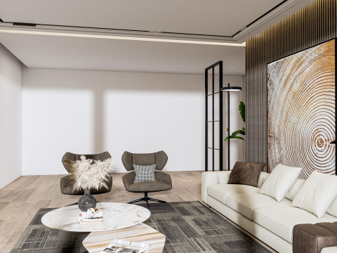 Living room interior scene 29 3Dモデル