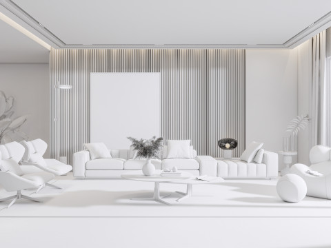 Living room interior scene 29 3Dモデル