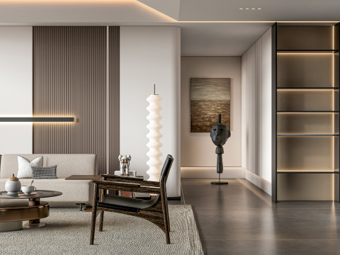 Living room interior scene 30 Modelo 3D