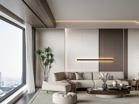 Living room interior scene 30 Modelo 3D