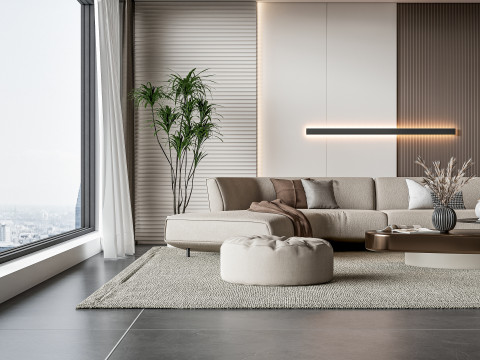 Living room interior scene 30 Modelo 3D