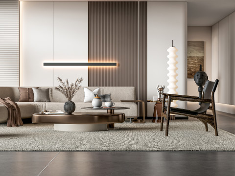 Living room interior scene 30 Modelo 3D