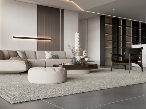 Living room interior scene 30 Modelo 3D