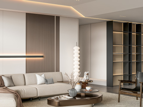 Living room interior scene 30 Modelo 3D