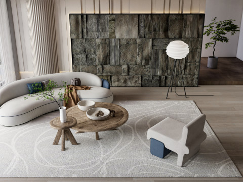 Living room interior scene 31 3D Model