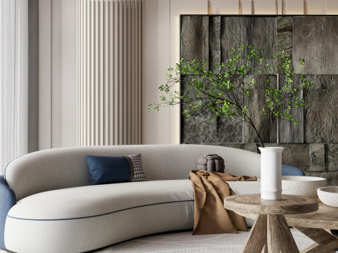 Living room interior scene 31 3D Model