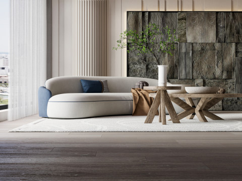 Living room interior scene 31 3D Model