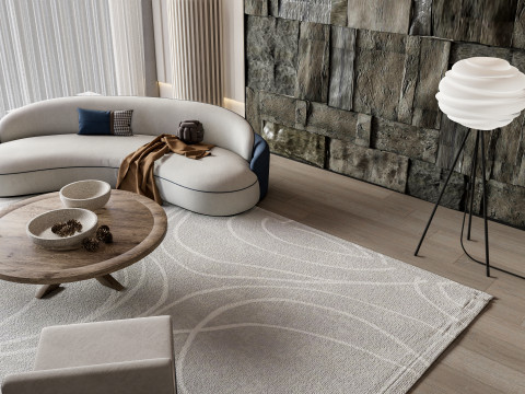 Living room interior scene 31 3D Model