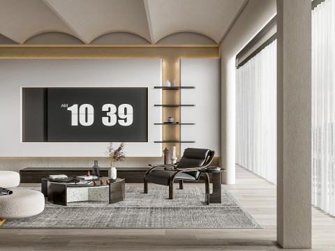 Living room interior scene 32 Modelo 3D