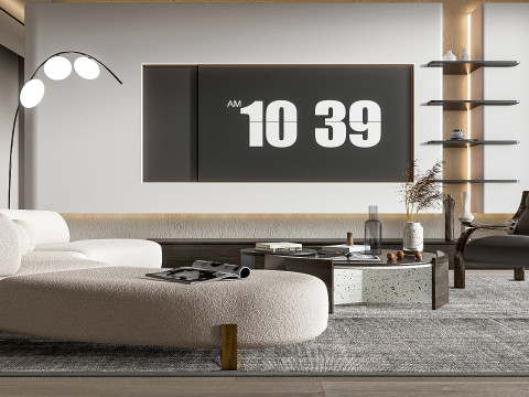 Living room interior scene 32 Modelo 3D