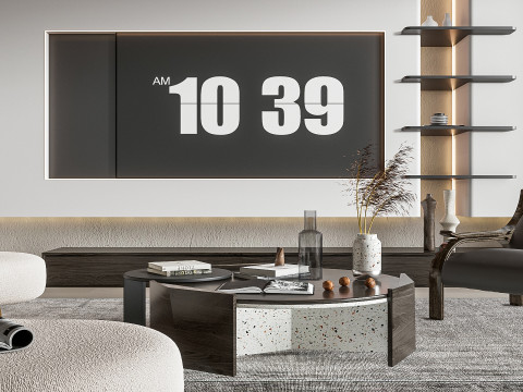 Living room interior scene 32 Modelo 3D
