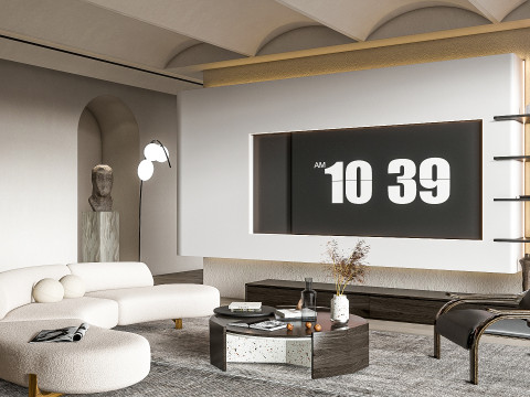 Living room interior scene 32 Modelo 3D