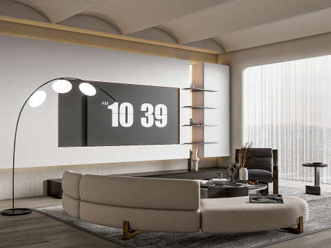 Living room interior scene 32 Modelo 3D