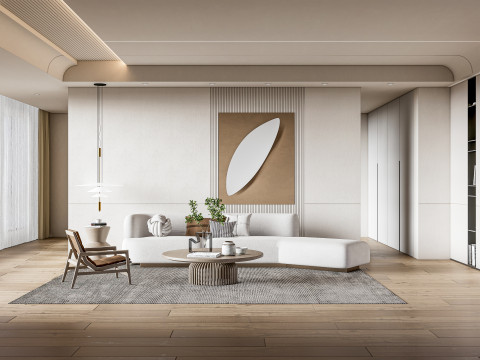 Living room interior scene 33 3D Model