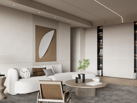 Living room interior scene 33 Modèle 3D