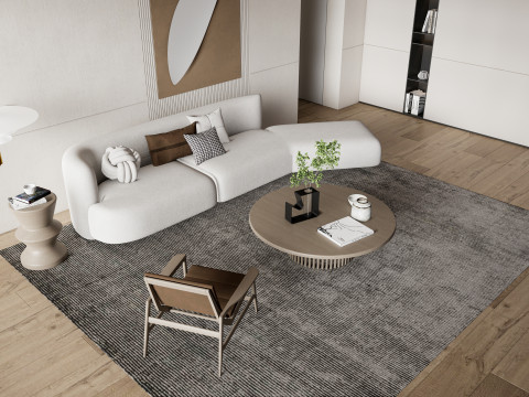 Living room interior scene 33 Modèle 3D