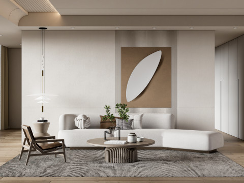 Living room interior scene 33 Modèle 3D