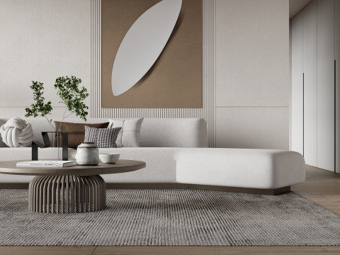 Living room interior scene 33 Modèle 3D